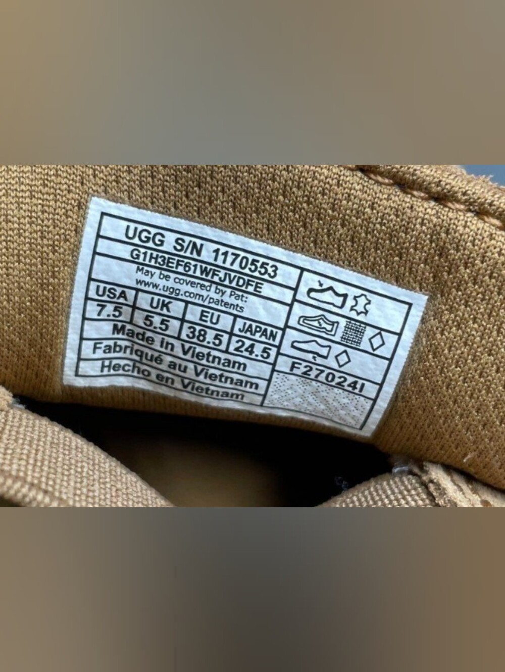 UGG Zilo Slip-On Chestnut Sneakers Size 7.5 New MSRP $100 - Picture 11 of 11